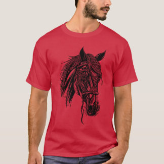 Racy Stallion Horse Dressage Equestrian frie T Shirt