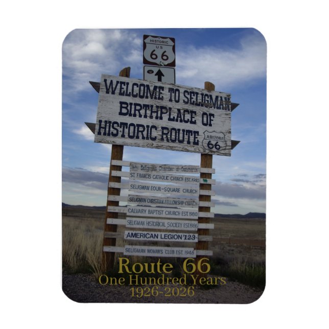 Rad 66-100 - Ett hundra år gammalt 1026-2026 Magnet (Vertikal)