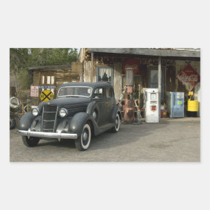 Rad 66 General Store & Gas Station Rektangulärt Klistermärke