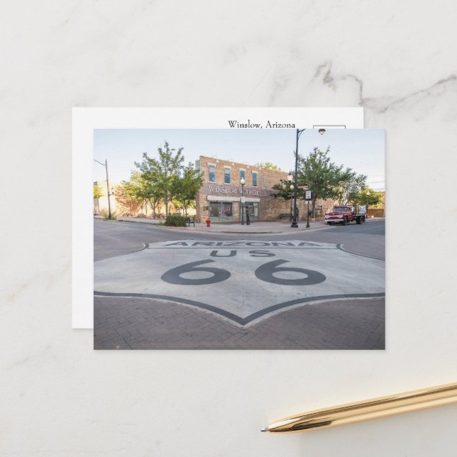 Rad 66 Landmark Souvenir Vykort (Fram/Back In Situ)