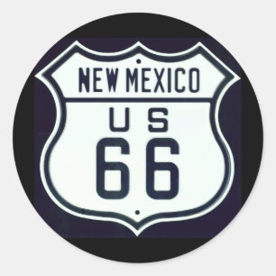 Rad 66 New mexico Runt Klistermärke