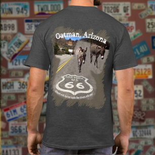 Rad 66 Oatman AZ Burros på gatubaksida T Shirt