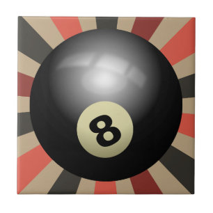 Rad 66 Sunburst Vibes - Retro 8-Boll Kakelplatta