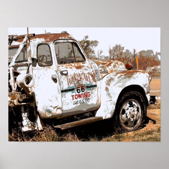 Rad 66 Tow Lastbil i New mexico Poster (Framsidan)
