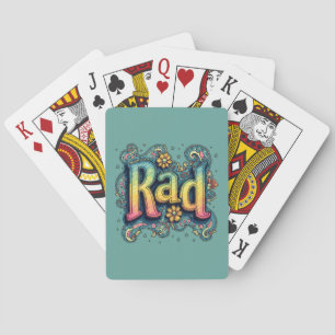 Rad 70s Groovy Psychedelic Aesthetic Casinokort