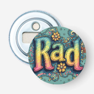 Rad 70s Groovy Psychedelic Aesthetic Flasköppnare