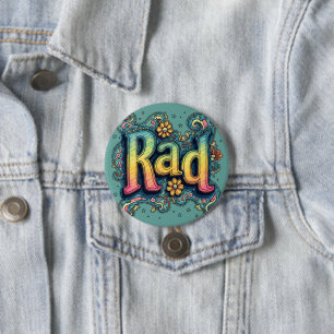 Rad 70s Groovy Psychedelic Aesthetic Knapp