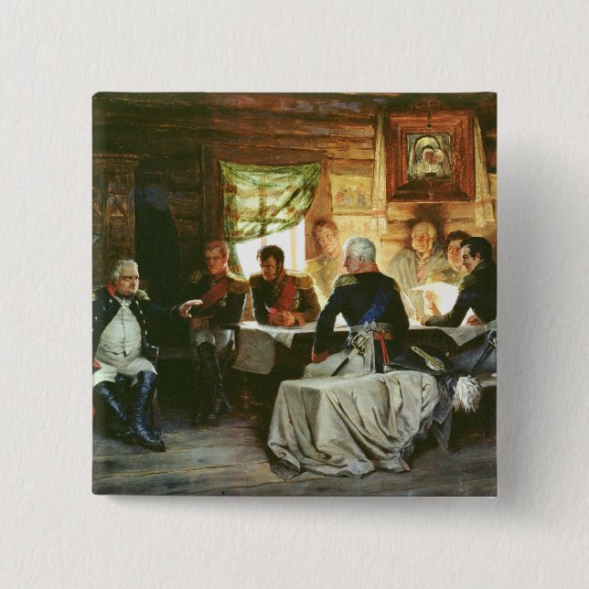 Råd av krig i Fili i 1812, 1882 Knapp (Framsida)