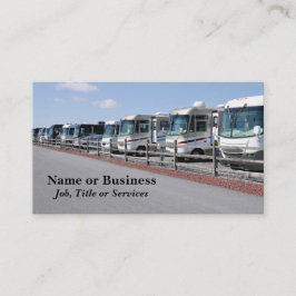 rad av nytt fordon för fritidsändamål visitkort