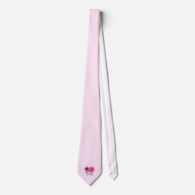 Rad av rosa dahlior slips (Framsida)