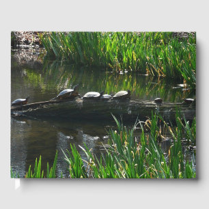 Rad av Turtles Grönt Natature Photo Gästböcker