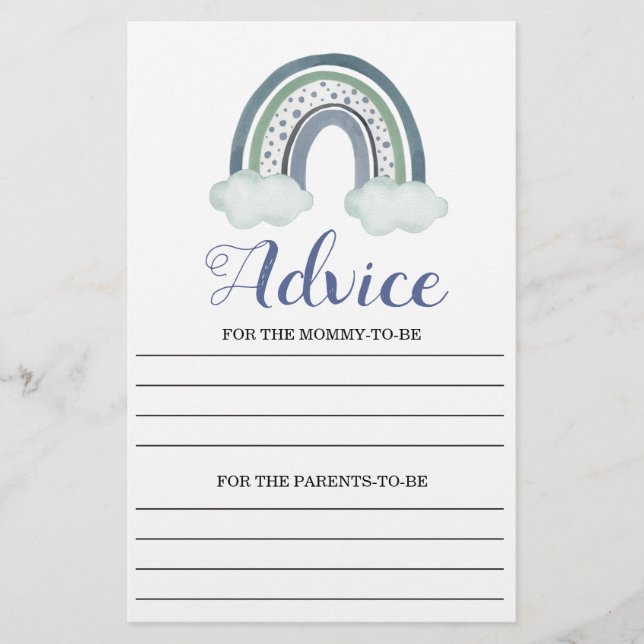 Råd Blue Pojke Shower Game (Framsida)