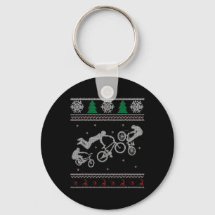 Rad Bmx Tröja - Jul i juli - Snöflinga Tröja Nyckelring