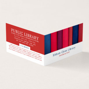 Rad Bokar, Bibliotek, bibliotekarie Visitkort