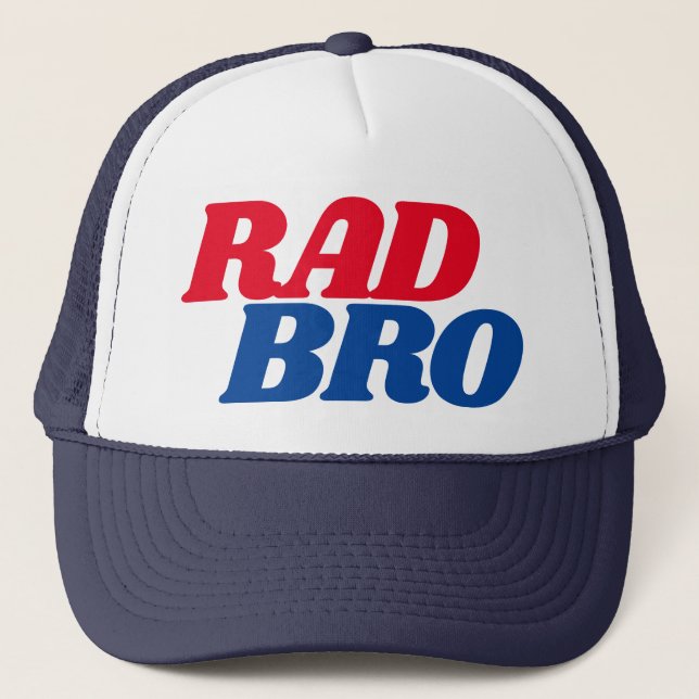 Rad Bro-citat för Brother Simple Baseball Keps (Framsida)