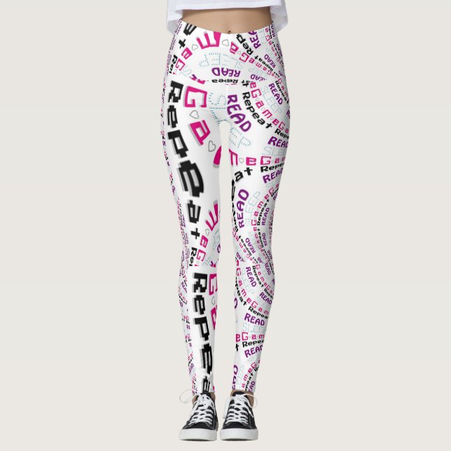 Rad Chic Gamer Geek Lifestyle Leggings (Framsida)