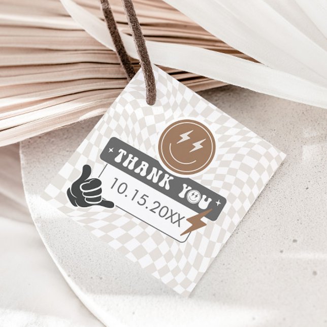 Rad Coola Boy | Boys Retro Skater Birthday Favorit Gåvor Etiketter (Skapare uppladdad)