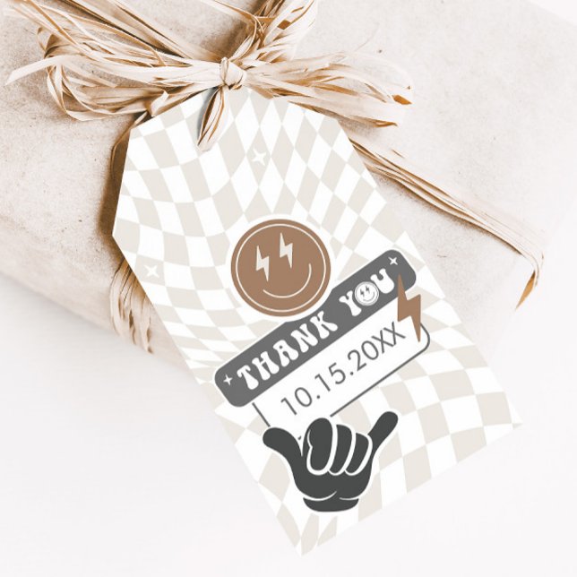 Rad Coola Boy | Boys Retro Skater Birthday Favorit Presentetikett (Skapare uppladdad)