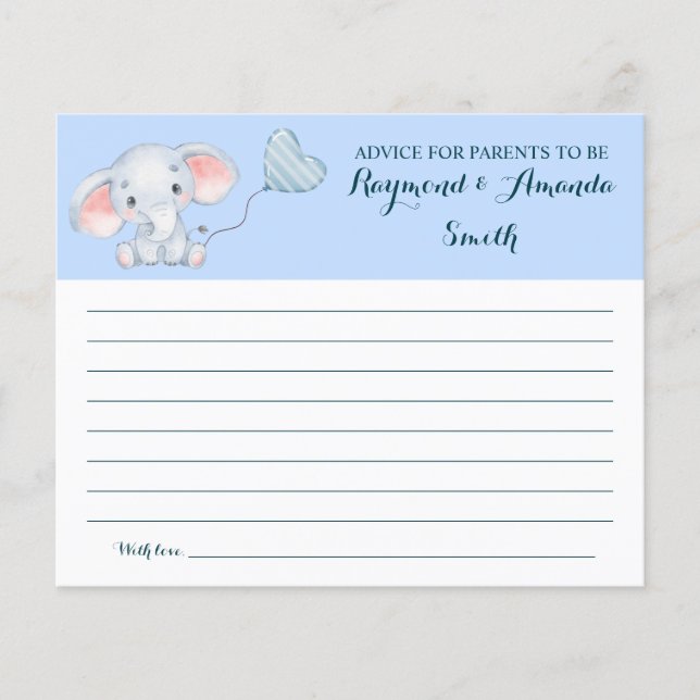 Råd för babyvykort för Mamma & Pappa Flygblad (Framsidan)