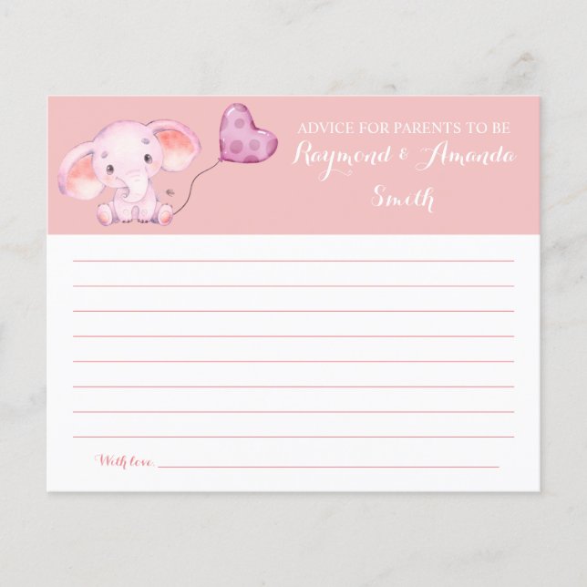 Råd för babyvykort för Mamma & Pappa Flygblad (Framsidan)