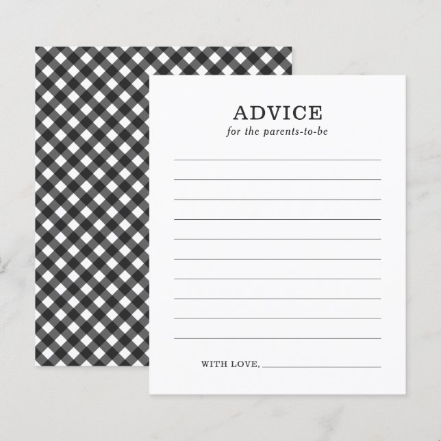 Råd för föräldrahandledaren Rustic BBQ Baby Shower (Fram/baksida)