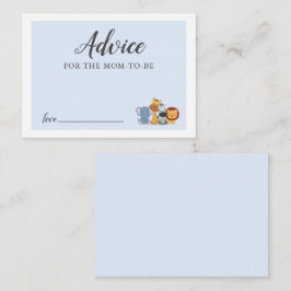 Råd för Mamma Blue Jungle Shower Card Anteckningskort