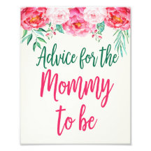 Råd för Mamma-tecken, Blommigt-babyvisningsprogram