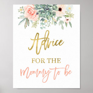 Råd för mamma-tecknet poster
