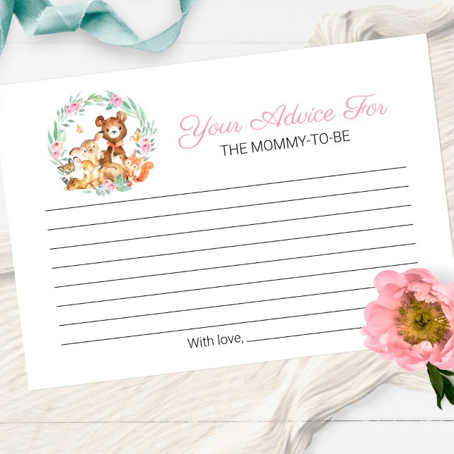 Råd för matlagningsdjur Greenery Baby Shower Advic Inbjudningar (Skapare uppladdad)