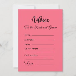 Råd för Rosa av havsmelon i Bride och Groom Waterm Inbjudningar