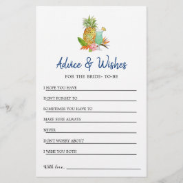 Råd för tropisk Möhippa & Önskemål-kort