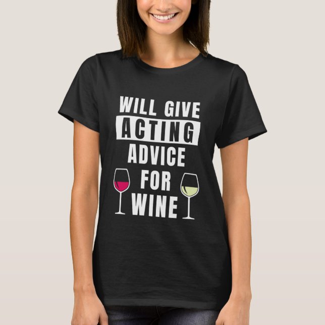 Råd för Vin teaterförevisning för lärare T Shirt (Framsida)