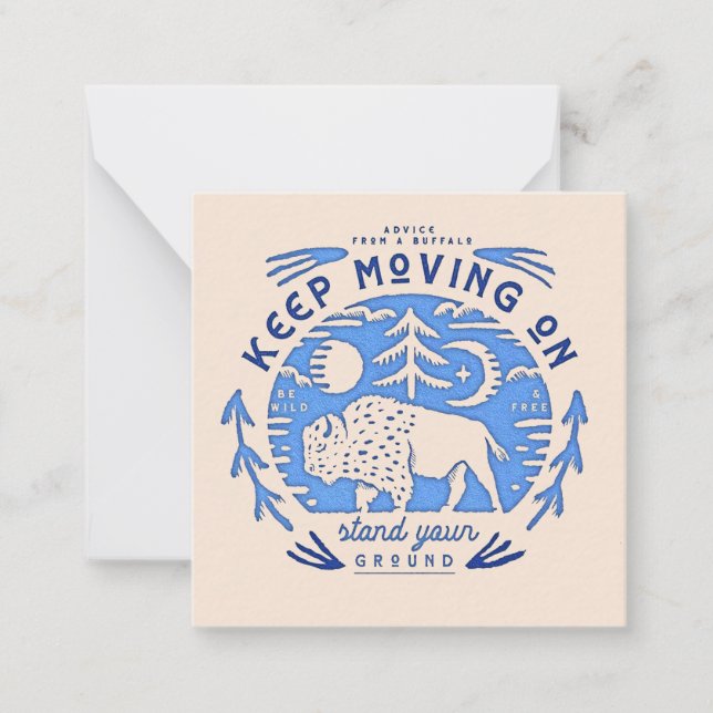 Råd från en buffalo anteckningskort (Framsida)