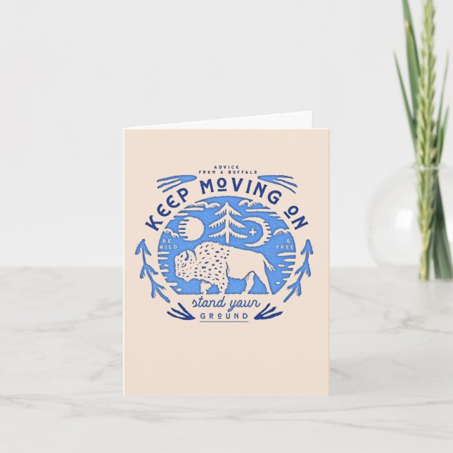 Råd från en buffalo anteckningskort (Framsida)