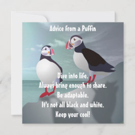 Råd från ett enkelt Puffin-kort