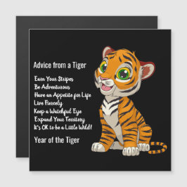 Råd från ett Magnetiskt kort i tigerdesign