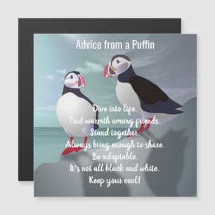 Råd från ett Puffin Design Magnetic Card