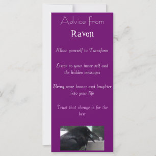 Råd från ett Raven Spirit-bokmärke