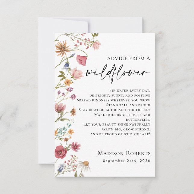 Råd från jokertecken tack kort (Framsida)