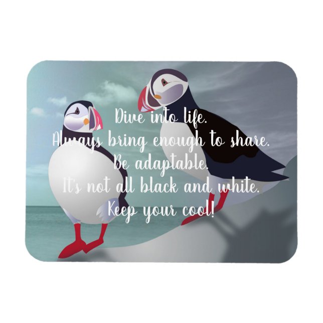 Råd från Puffin Design Magnet (Horisontell)