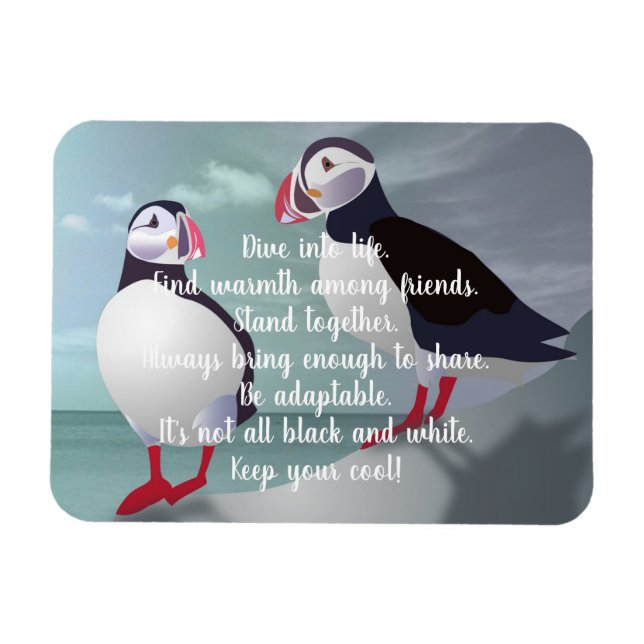 Råd från Puffin Design Magnet (Horisontell)