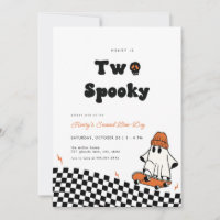 Rad Ghost två Spooky-killen på andra födelsedagen 