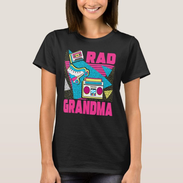 Rad Grandma 90s Aesthetic Nostalgia 1990's Retro G T Shirt (Framsida)