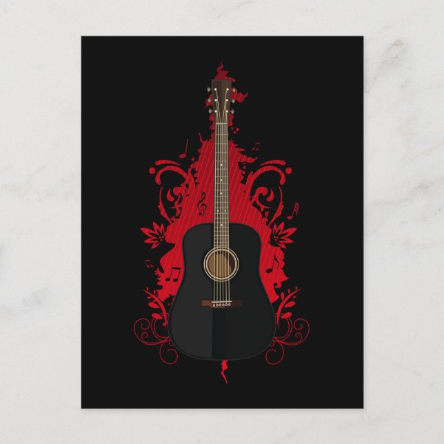 Rad Guitar Vykort (Framsida)