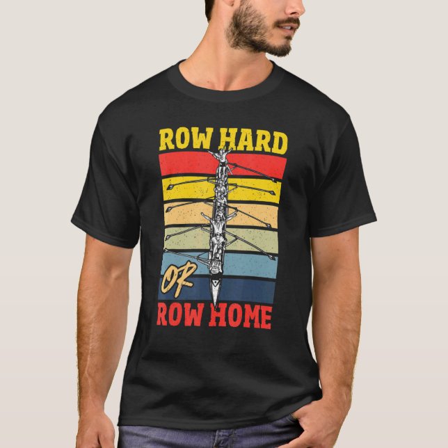 Rad, hård- eller radmatningsregatta t shirt (Framsida)