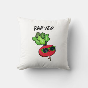 Rad-ish Funny Vegetable Radish Pun Kudde