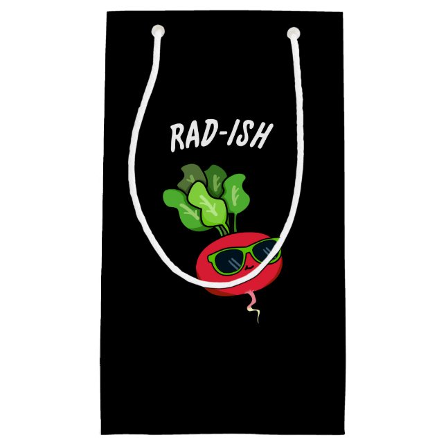 Rad-ish Funny Vegetable Radish Pun Mörk BG (Framsidan)