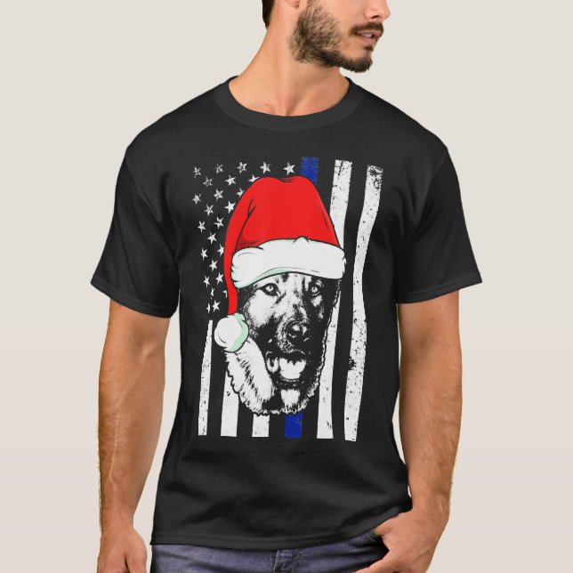 Rad jul, tyska shepherd 241 t shirt (Framsida)