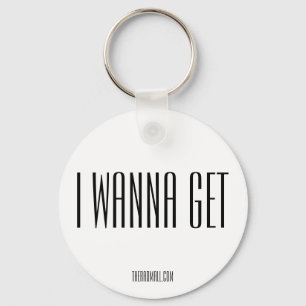 Rad-mallen "IWANNAGET" Keychain Nyckelring