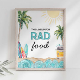 Rad Matparty Skylt